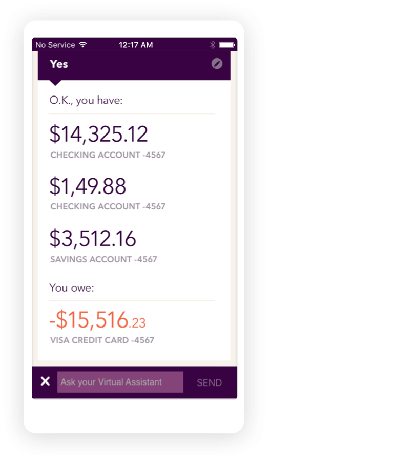 Kaisto app screenshot — Account Balance